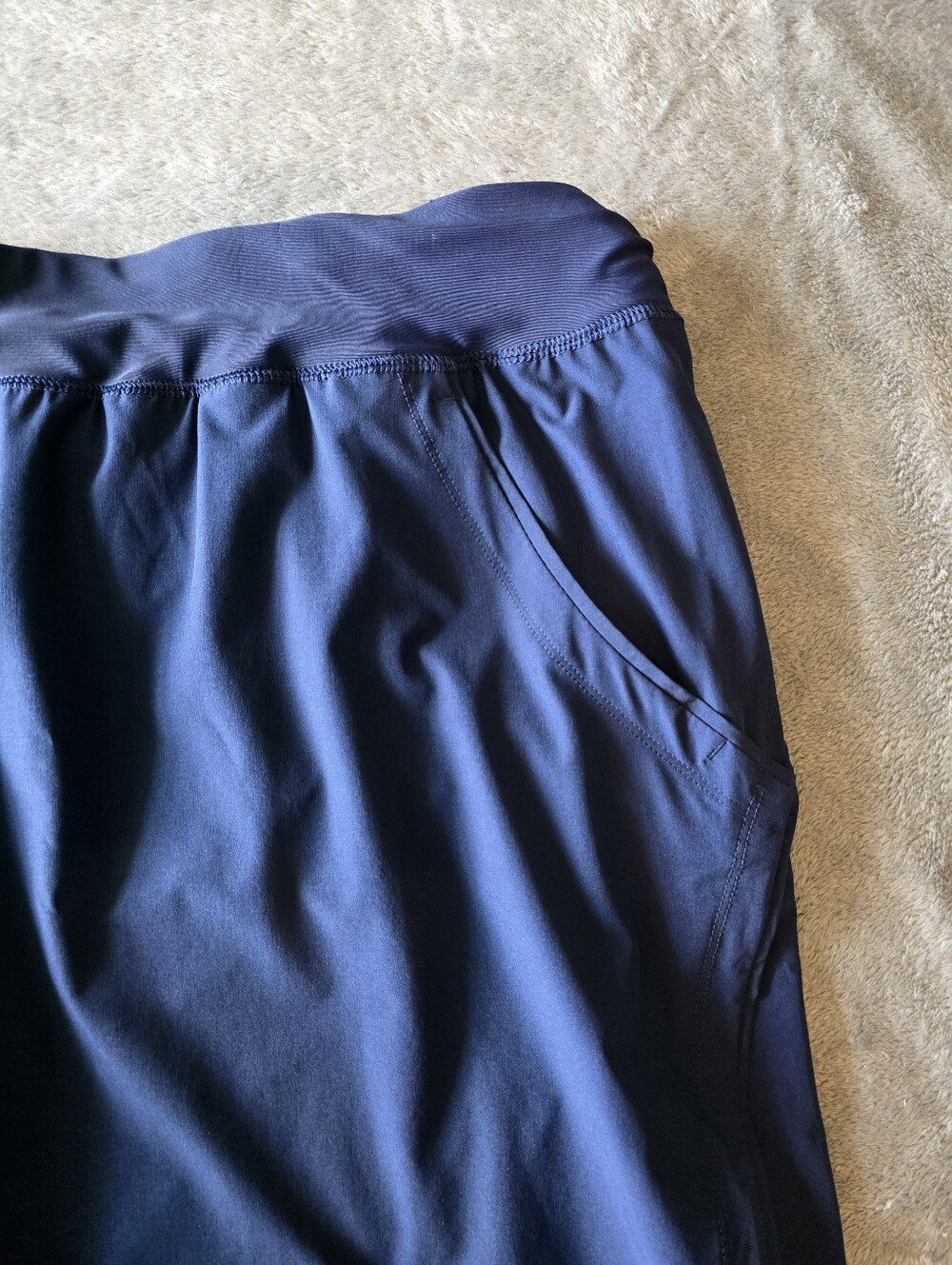 Lands’ End SunShade Swim Board Shorts with Panty Navy Blue Plus Size 22W - Picture 8 of 8